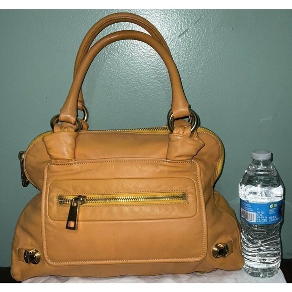 NOTFOR SALE!!!MARC JACOBS 2008 RESORT COLLECTION LEATHER SATCHEL TOTE BAG MANGO - Picture 16 of 16
